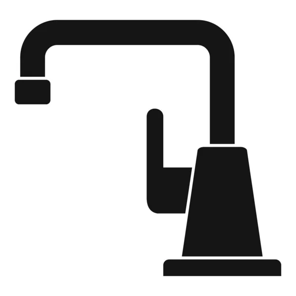 Icono de grifo de cromo, estilo simple — Archivo Imágenes Vectoriales
