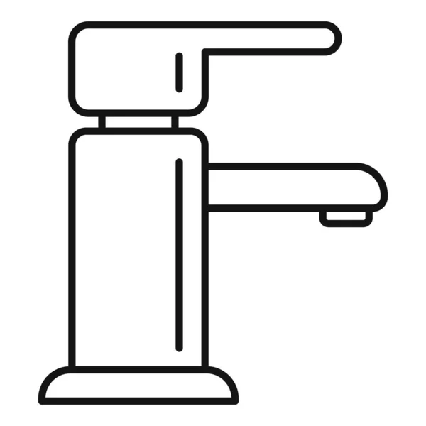 Filter kraan pictogram, omtrek stijl — Stockvector