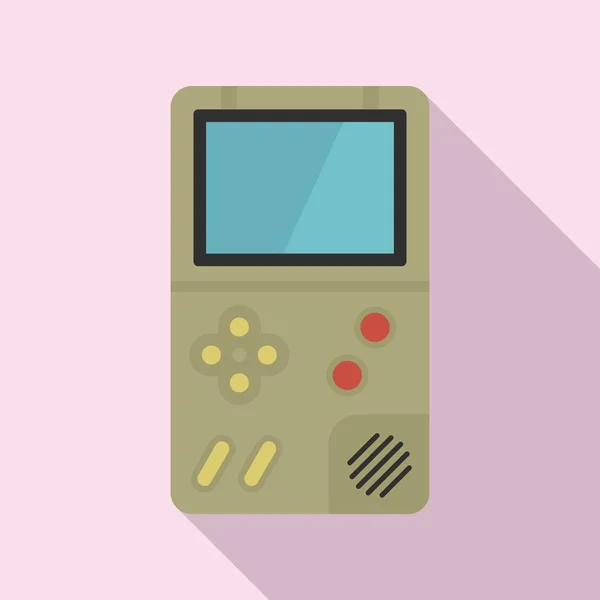 Ícone Gameboy, estilo plano — Vetor de Stock