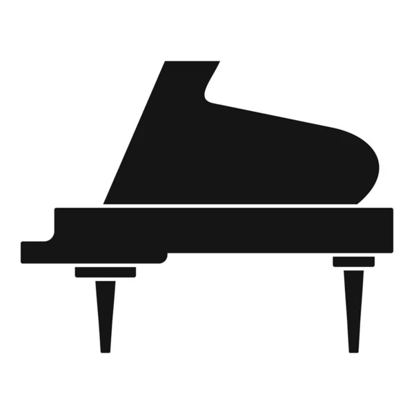 Icône instrument piano à queue, style simple — Image vectorielle