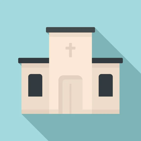 Catholic church icon, flat style