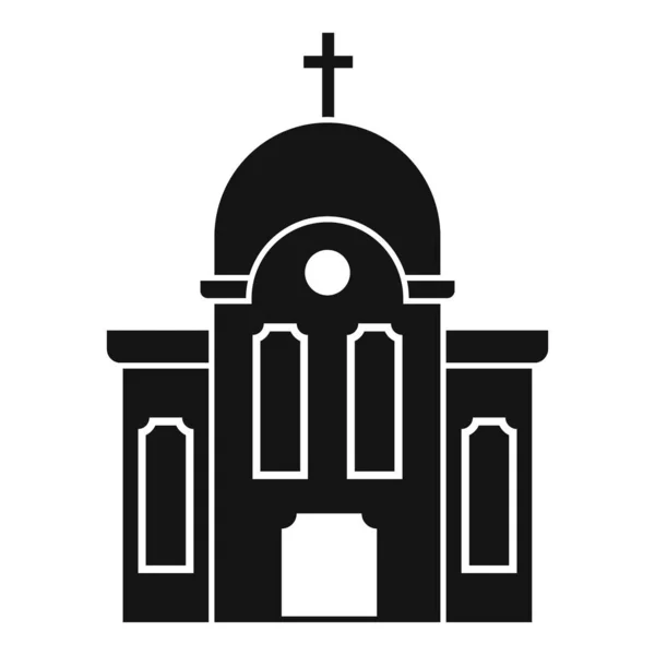 기독교 교회 아이콘, 간단 한 스타일 — 스톡 벡터