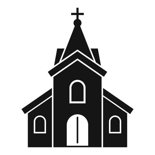 Window church icon, simple style — Stock Vector