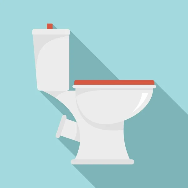 Toalett-ikonen, platt stil — Stock vektor