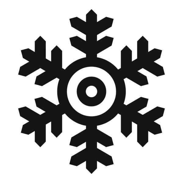 Ikona płatka śniegu, prosty styl — Wektor stockowy