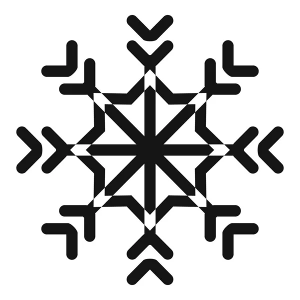 Gwiazda płatek śniegu ikona, prosty styl — Wektor stockowy