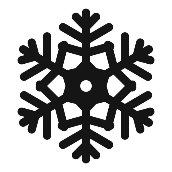 Ornament sneeuwvlok icoon, eenvoudige stijl — Stockvector