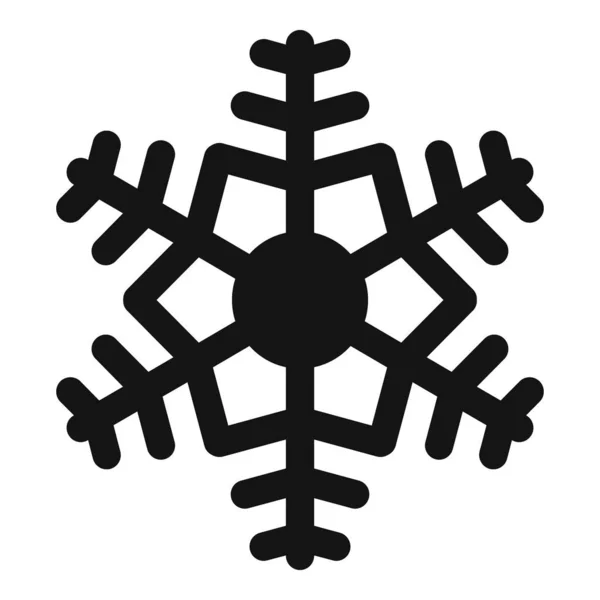 Nowa ikona płatków śniegu, prosty styl — Wektor stockowy