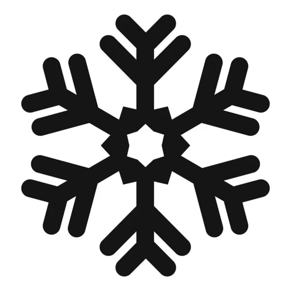霜雪の結晶アイコン、シンプルなスタイル — ストックベクタ