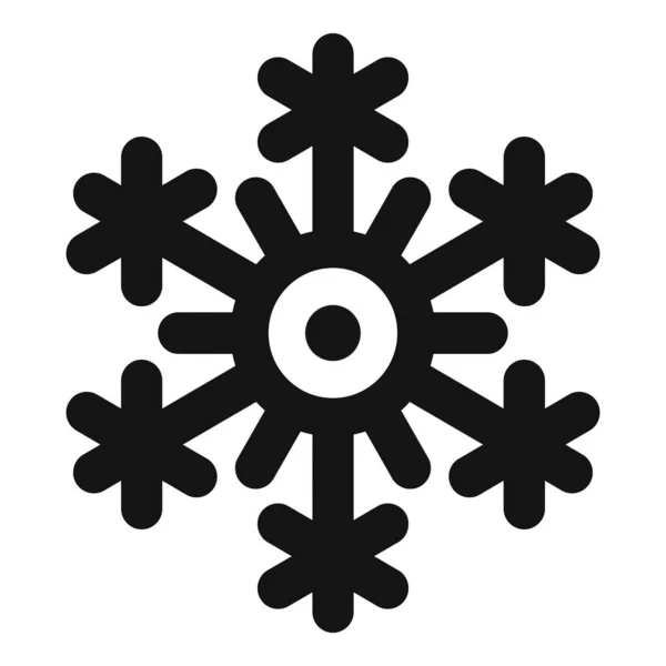 Bevries sneeuwvlok icoon, eenvoudige stijl — Stockvector