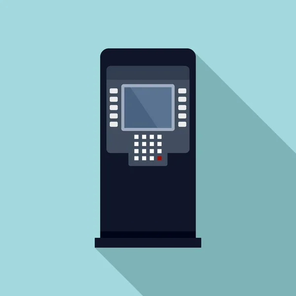 Financiën atm icoon, flat style — Stockvector