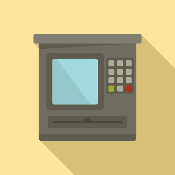 ATM εικονίδιο υπηρεσίας, επίπεδο στυλ — Διανυσματικό Αρχείο