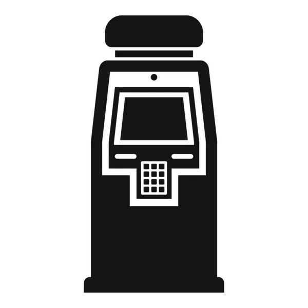 Ícone de máquina de ATM, estilo simples — Vetor de Stock