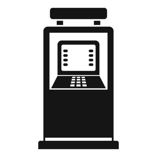 Handcontant geldautomaat icoon, eenvoudige stijl — Stockvector