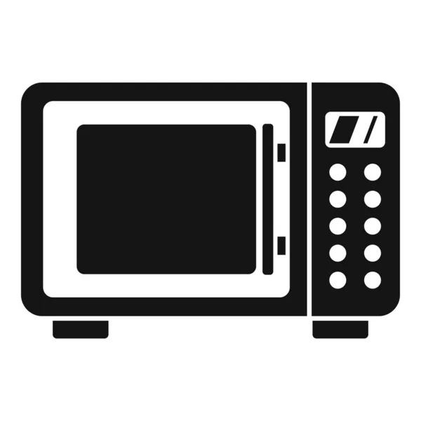 Icono de radiación de microondas, estilo simple — Vector de stock