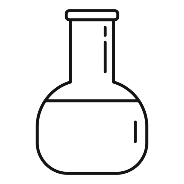 Strahlungsflasche Symbol, Umriss Stil — Stockvektor