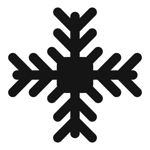 Arte copo de nieve icono, estilo simple — Vector de stock