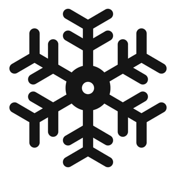 Schneeflockensymbol, einfacher Stil — Stockvektor