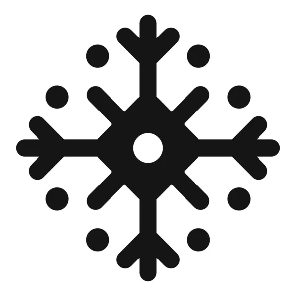 Традиционная икона снежинки, простой стиль — стоковый вектор