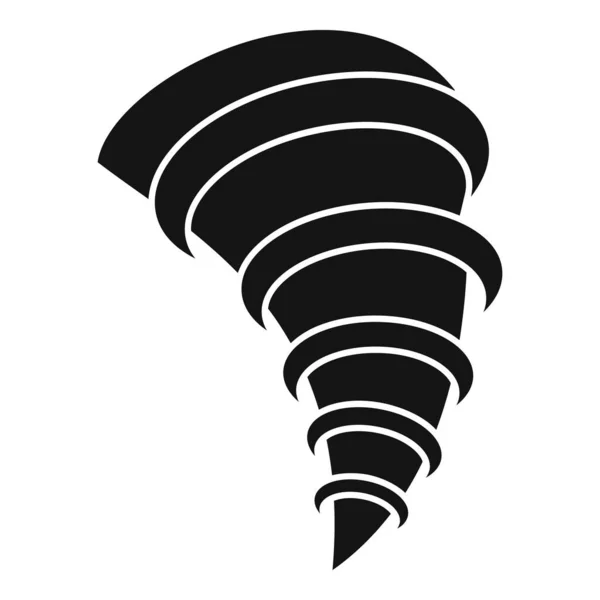 Water tornado icoon, eenvoudige stijl — Stockvector