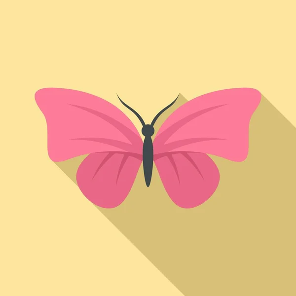 Ikona Létající motýl, plochý styl — Stockový vektor