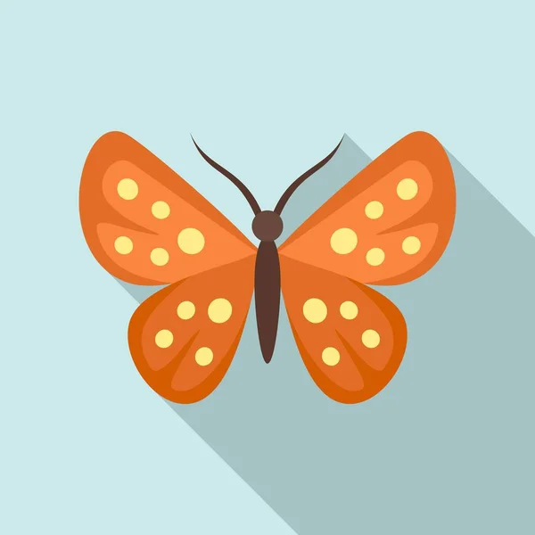 Icono de mariposa de jardín, estilo plano — Vector de stock