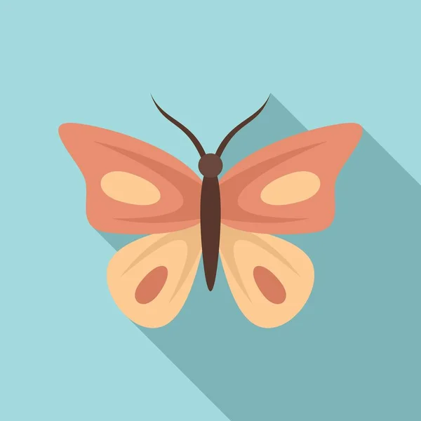 Paraíso icono de la mariposa, estilo plano — Vector de stock