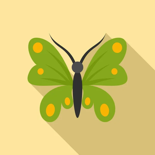 自然蝶のアイコン、フラットスタイル — ストックベクタ
