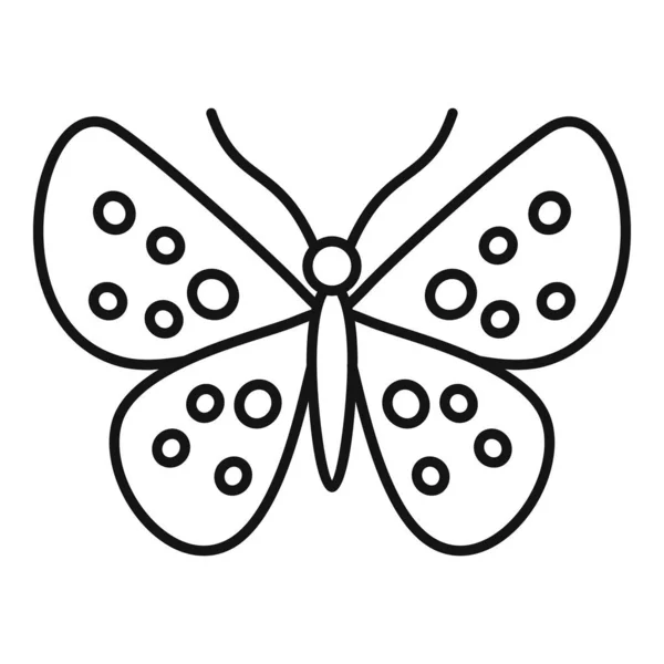 Ikona zahradního motýla, styl osnovy — Stockový vektor