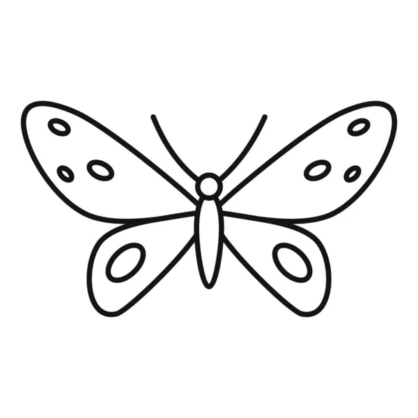 Ikona svatebního motýla, styl osnovy — Stockový vektor