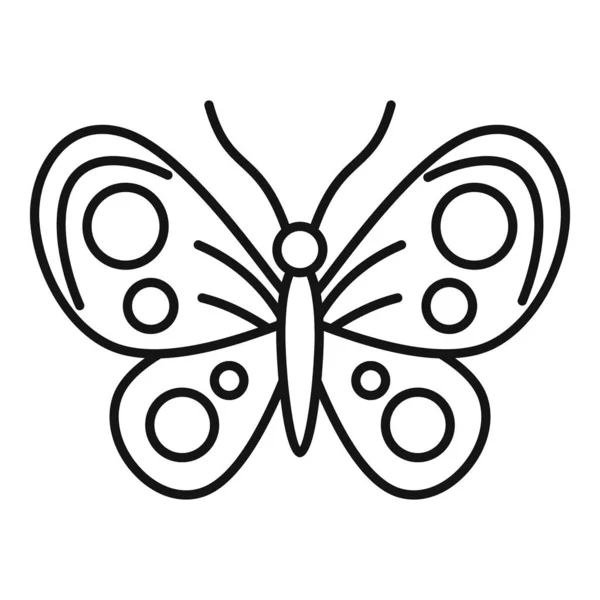 Ikona motýla sbírky, styl osnovy — Stockový vektor