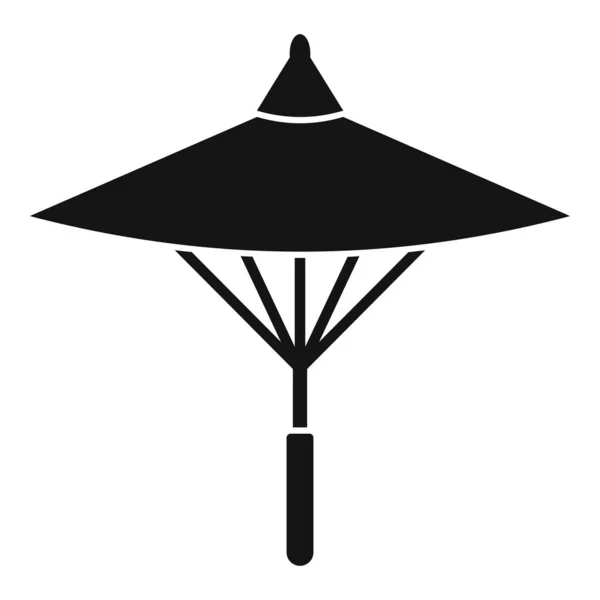 Icono de paraguas japonés, estilo simple — Vector de stock
