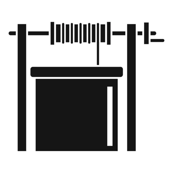 Icono de pozo de agua de hormigón, estilo simple — Vector de stock
