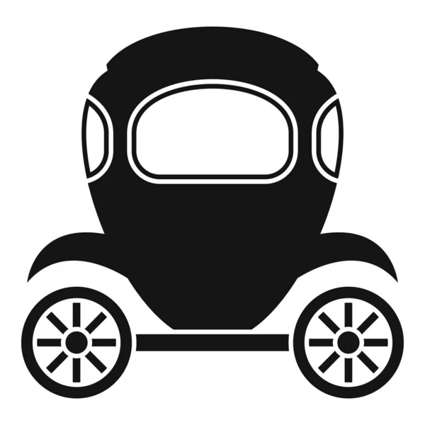 Icono de carro brougham, estilo simple — Vector de stock
