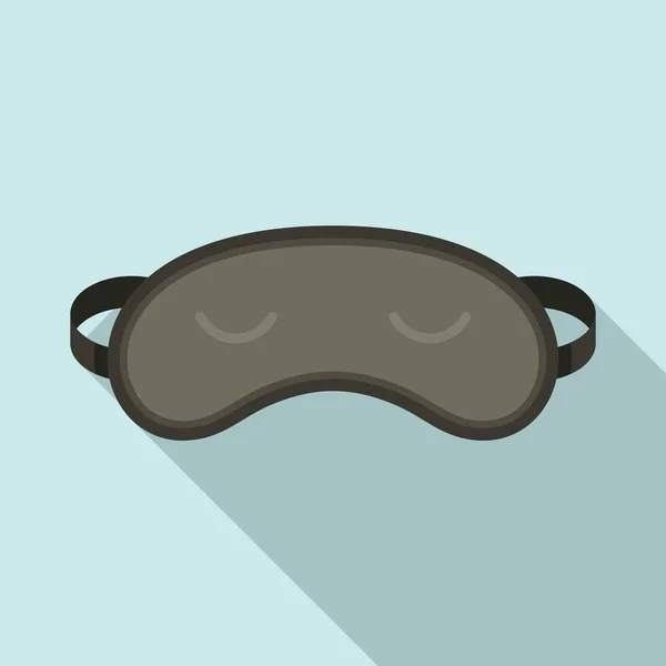 Slaapmasker icoon, platte stijl — Stockvector