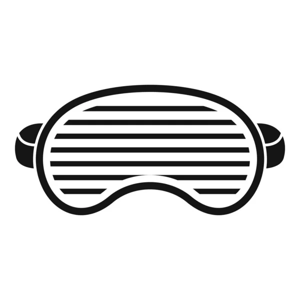 Moda addormentato icona maschera, stile semplice — Vettoriale Stock