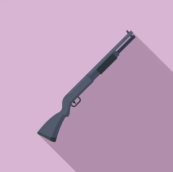 Polis av tüfeği ikonu, düz stil — Stok Vektör