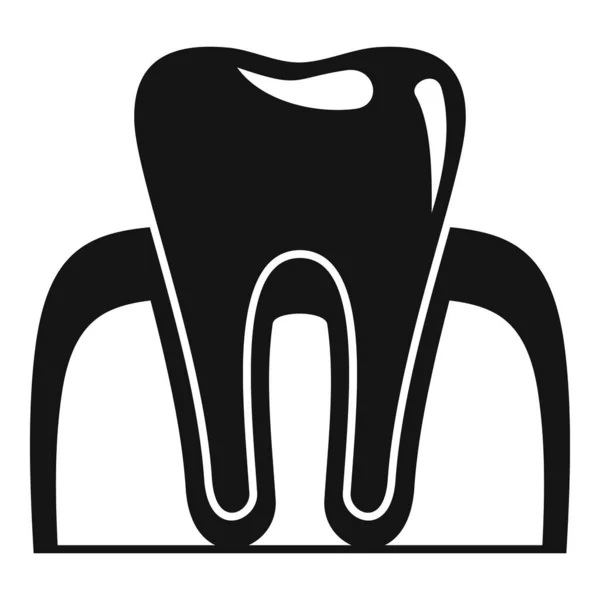 Icono de anestesia dental, estilo simple — Archivo Imágenes Vectoriales