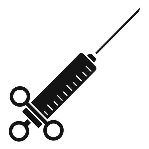 Ícone da seringa da anestesia, estilo simples —  Vetores de Stock