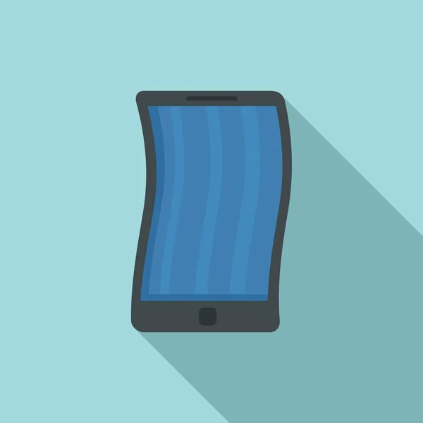 Foldable cellphone icon, flat style — Stockvector