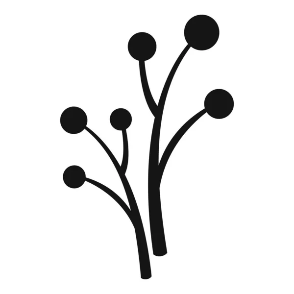 Cura ícone de baga de ervas, estilo simples — Vetor de Stock