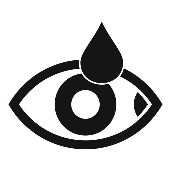 Icono de gotas para los ojos, estilo simple — Archivo Imágenes Vectoriales