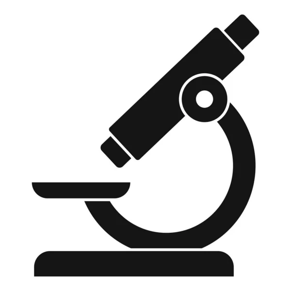 Icône de microscope clinique, style simple — Image vectorielle