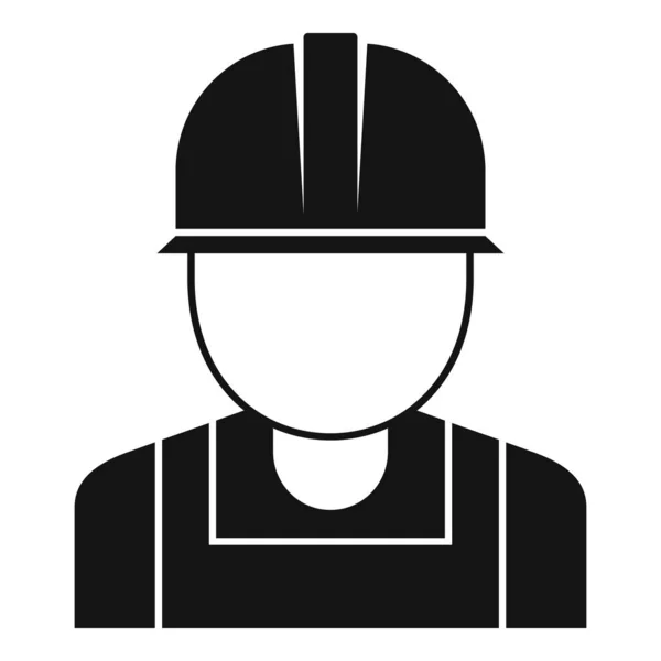 Ícone do trabalhador de reconstrução, estilo simples — Vetor de Stock