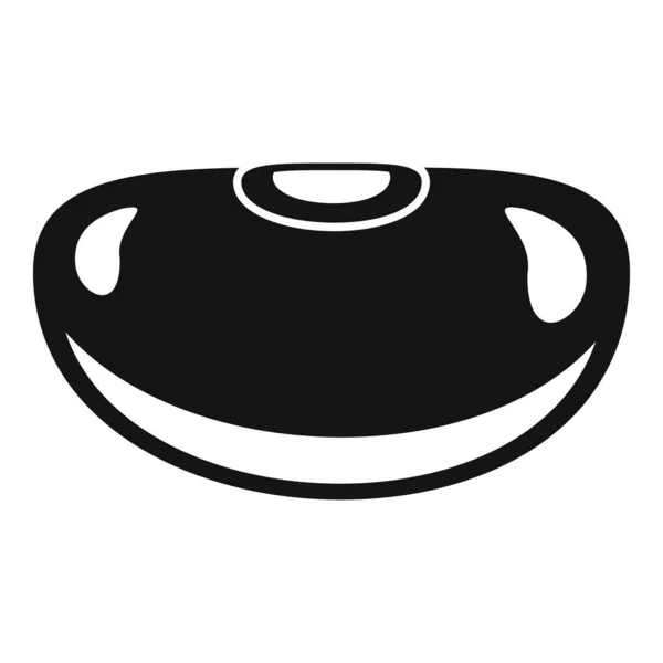 Guisante icono de frijol de riñón, estilo simple — Vector de stock