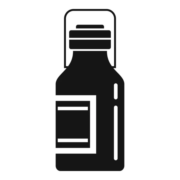 Drugstore icône de sirop contre la toux, style simple — Image vectorielle
