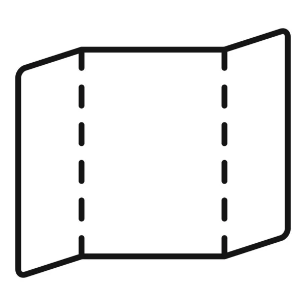 Broschüren-Icon drucken, Stil skizzieren — Stockvektor