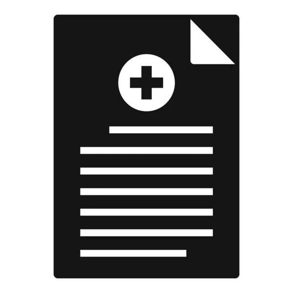 Homöopathie medizinisches Papier Symbol, einfacher Stil — Stockvektor