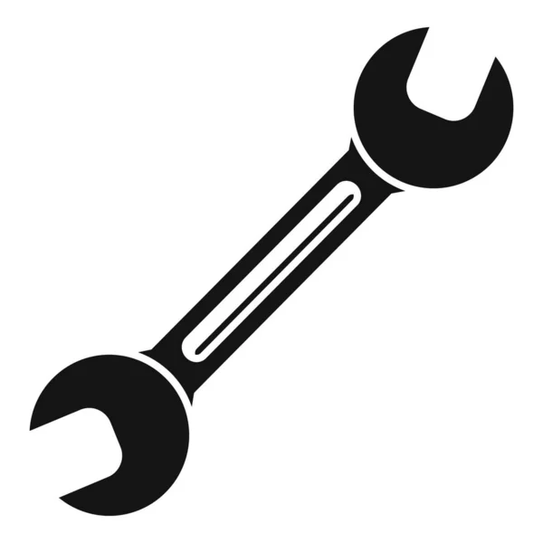 Stalen auto sleutel pictogram, eenvoudige stijl — Stockvector