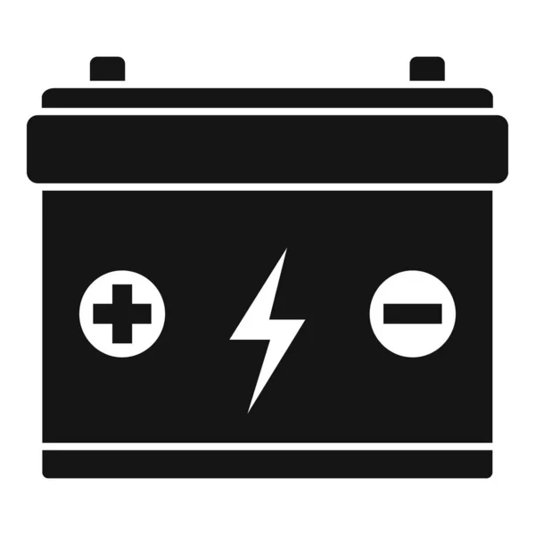 Icono de batería eléctrica de coche, estilo simple — Vector de stock